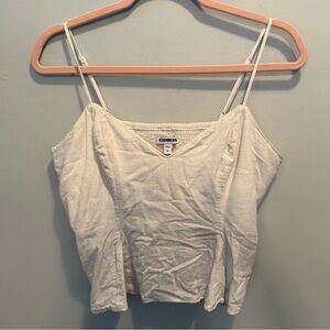 Express Women's White Crop Top